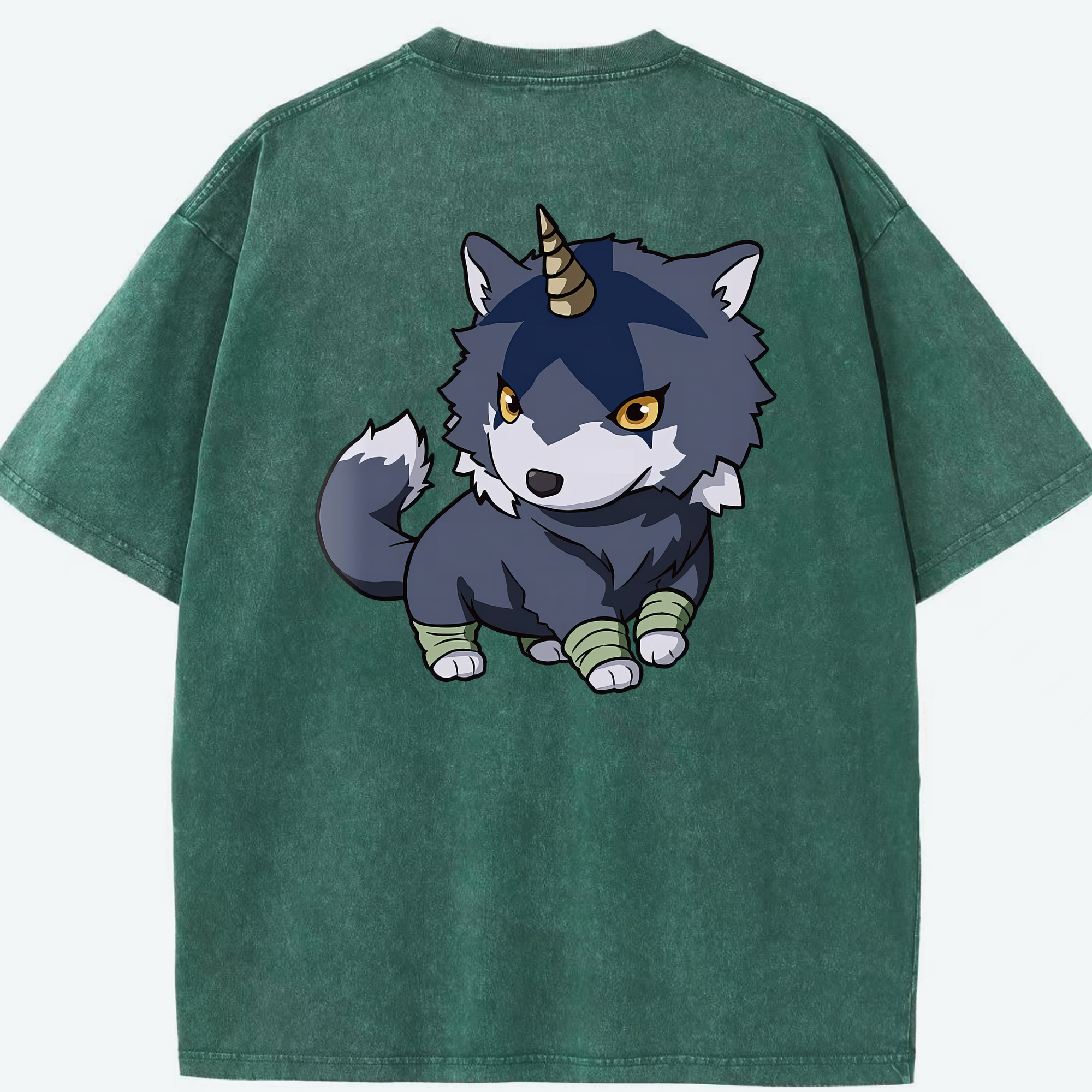 （画像用） 転スラ Regarding Reincarnated to Slime 綿100% ヴィンテージ風 半袖Tシャツ（背面プリント）